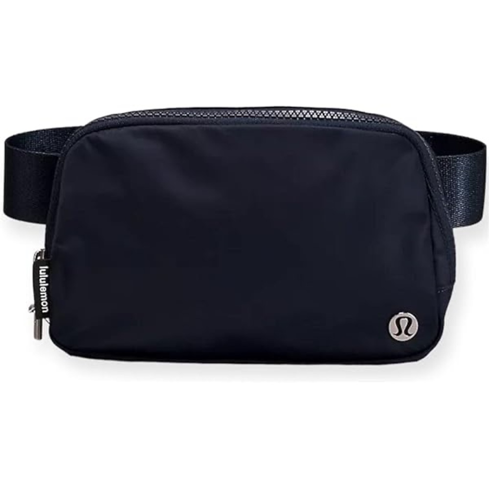 Lululemon Everywhere Belt Bag 1L in black nylon material.